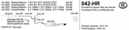 Catback system 2*80