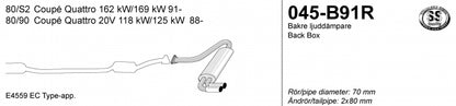 Catback system 2*80