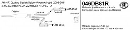 Catback system 2*100
