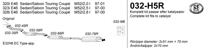 Catback system 2*70
