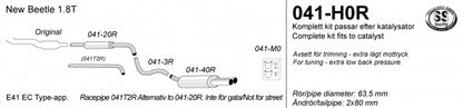 Catback system 2*80