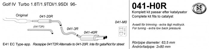 Catback system 2*80