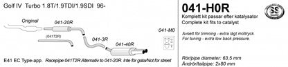 Catback system 2*80