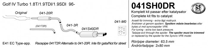 Catback system 2*80