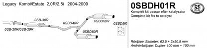 Catback system 2*100