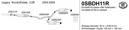 Catback system 2*100