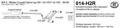 Catback system 2*100