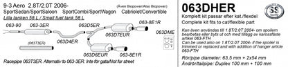 Catback system 2*100