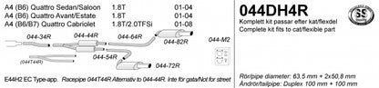Catback system 2*100