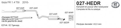Catback system 2*80