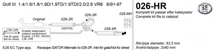 Catback system 2*80