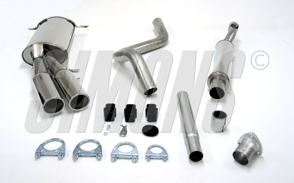 Catback system 2*70/90