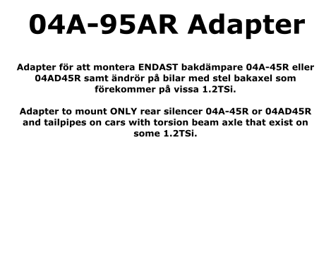 Catback system 4*80