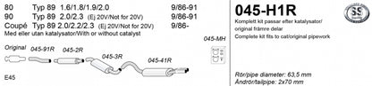 Catback system 2*70