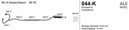 Catback system 1*70