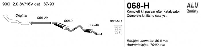 Catback system 70/90