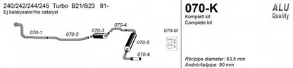 Catback system 1*90