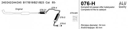 Catback system 1*80