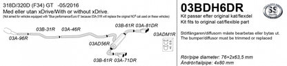 Catback system 4*80