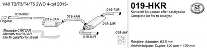 Catback system 2*100