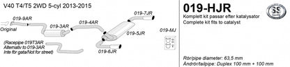 Catback system 2*100