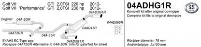 Catback system 2*100