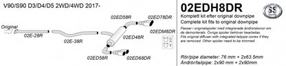 Catback system 4*90
