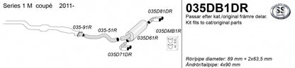 Catback system 4*90