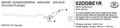 Catback system 2*100