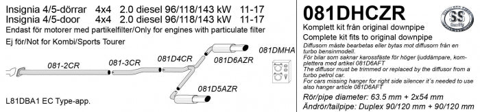 Catback system 90/120