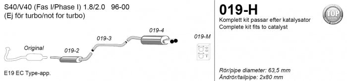 Catback system 2*80