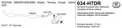 Catback system 2*80