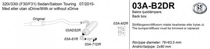 Catback system 2*80