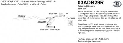 Catback system 2*90