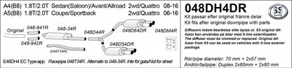 Catback system 4*80