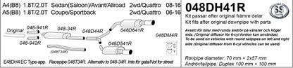 Catback system 2*100