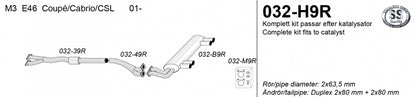 Catback system 4*80