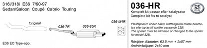 Catback system 2*80