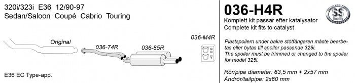 Catback system 2*80