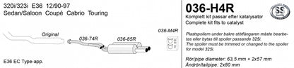 Catback system 2*80