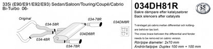 Catback system 2*100