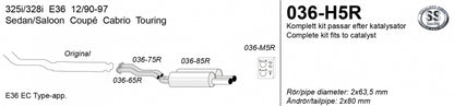 Catback system 2*80