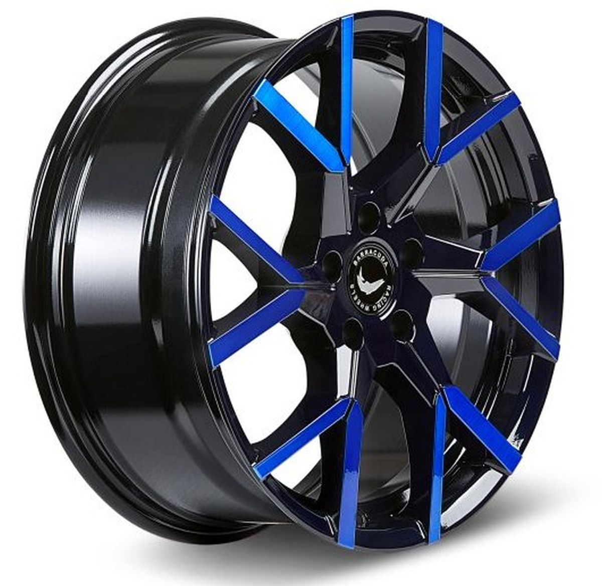 BARRACUDA TZUNAMEE EVO Sort glossy Flash blå