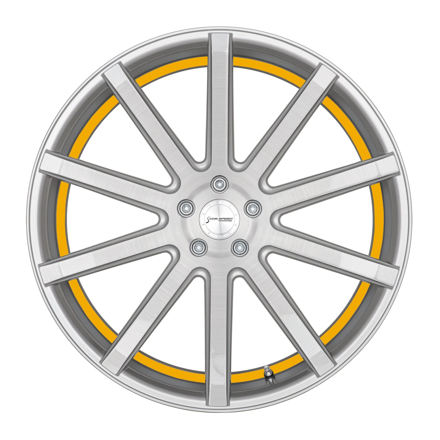 CORSPEED DEVILLE Sølv-børstet-overflade/ undercut Farve Trim gul