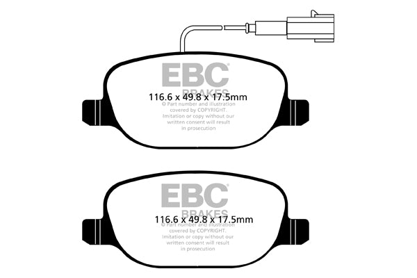 Redstuff/Ultimax Sæt Bagerste 278mm