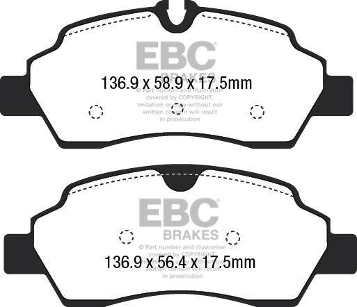 Yellowstuff/Standard Sæt Bagerste 308mm