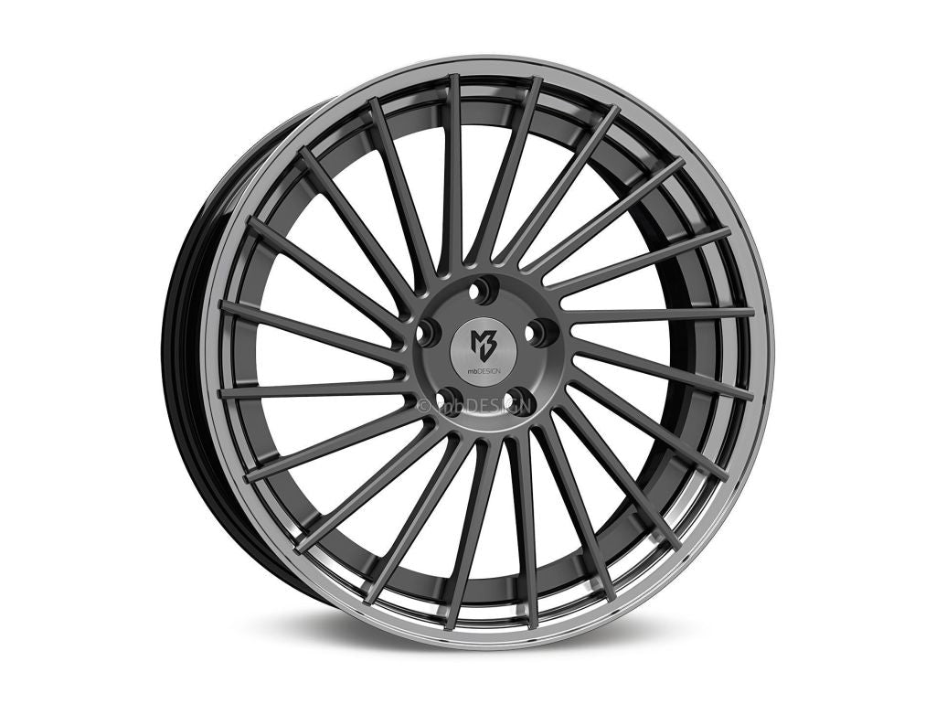 MB Design VR3.2 DC Mat grå/blank Sort poleret