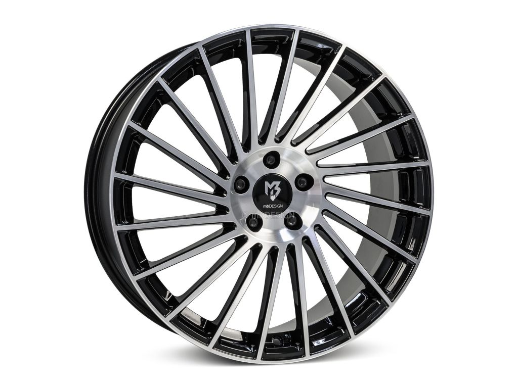 MB Design VR3 Røg blank sort poleret