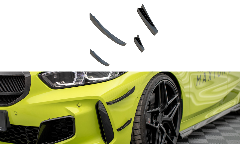 kulfiber Forkofanger Vinger (Canards) Prepreg BMW 1 M-Pack / M135i / 128ti F40