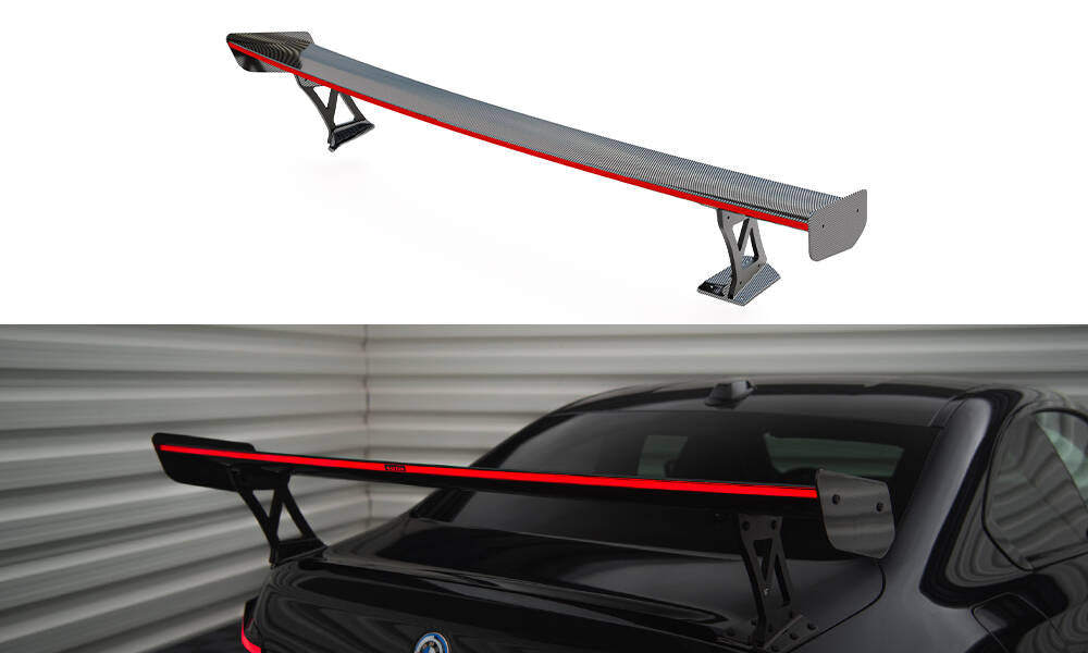 kulfiber Spoiler med Udvendige beslag Stående +LED light BMW M2 G87 / M240i / 2 M-Pack / 2 Standard G42